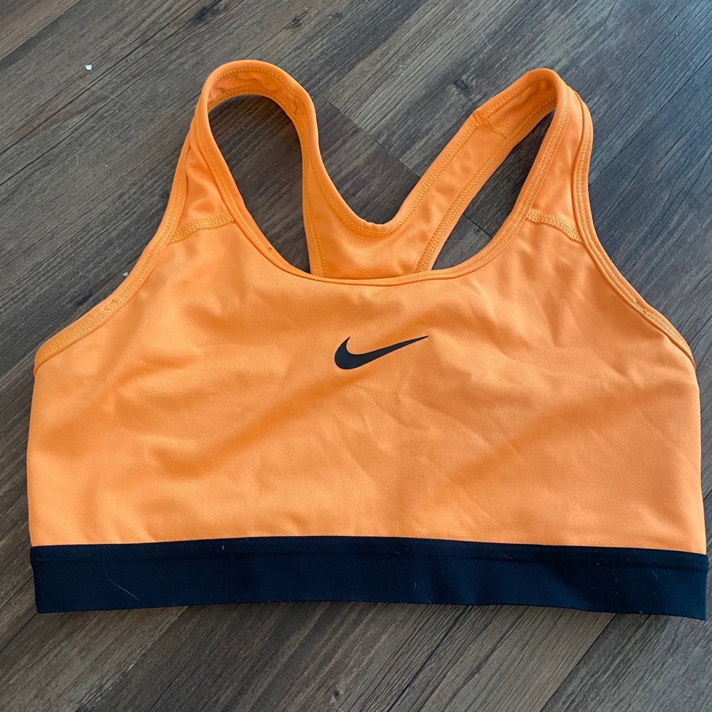 Nike Dri-Fit Orange Sports Bra Size Medium